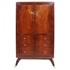 Used Art Deco Rosewood Cabinet in The Manner of Ruhlman