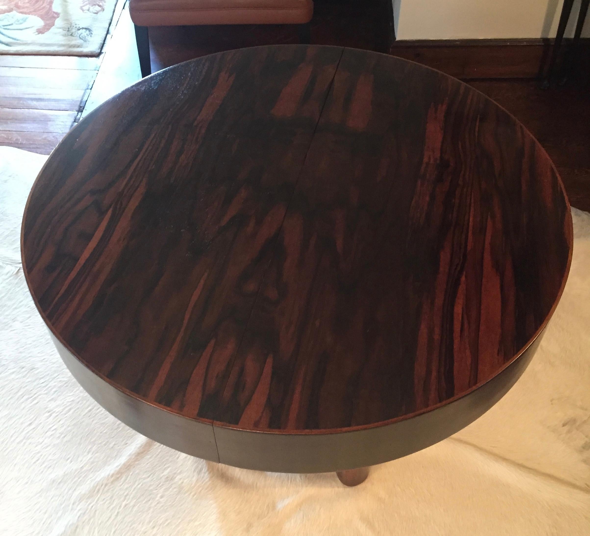 French Art Deco Rosewood Centre/Dining Table For Sale