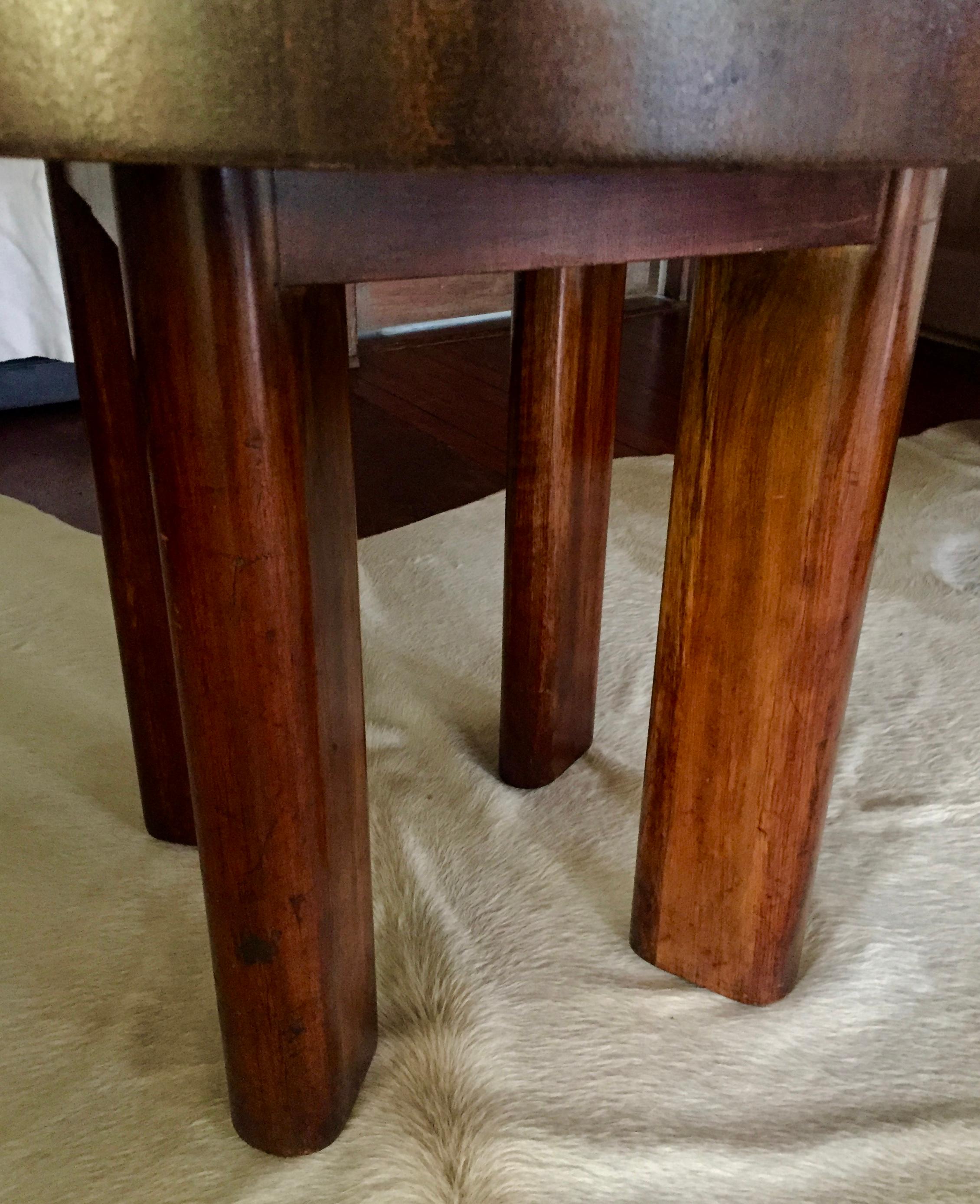 Veneer Art Deco Rosewood Centre/Dining Table For Sale