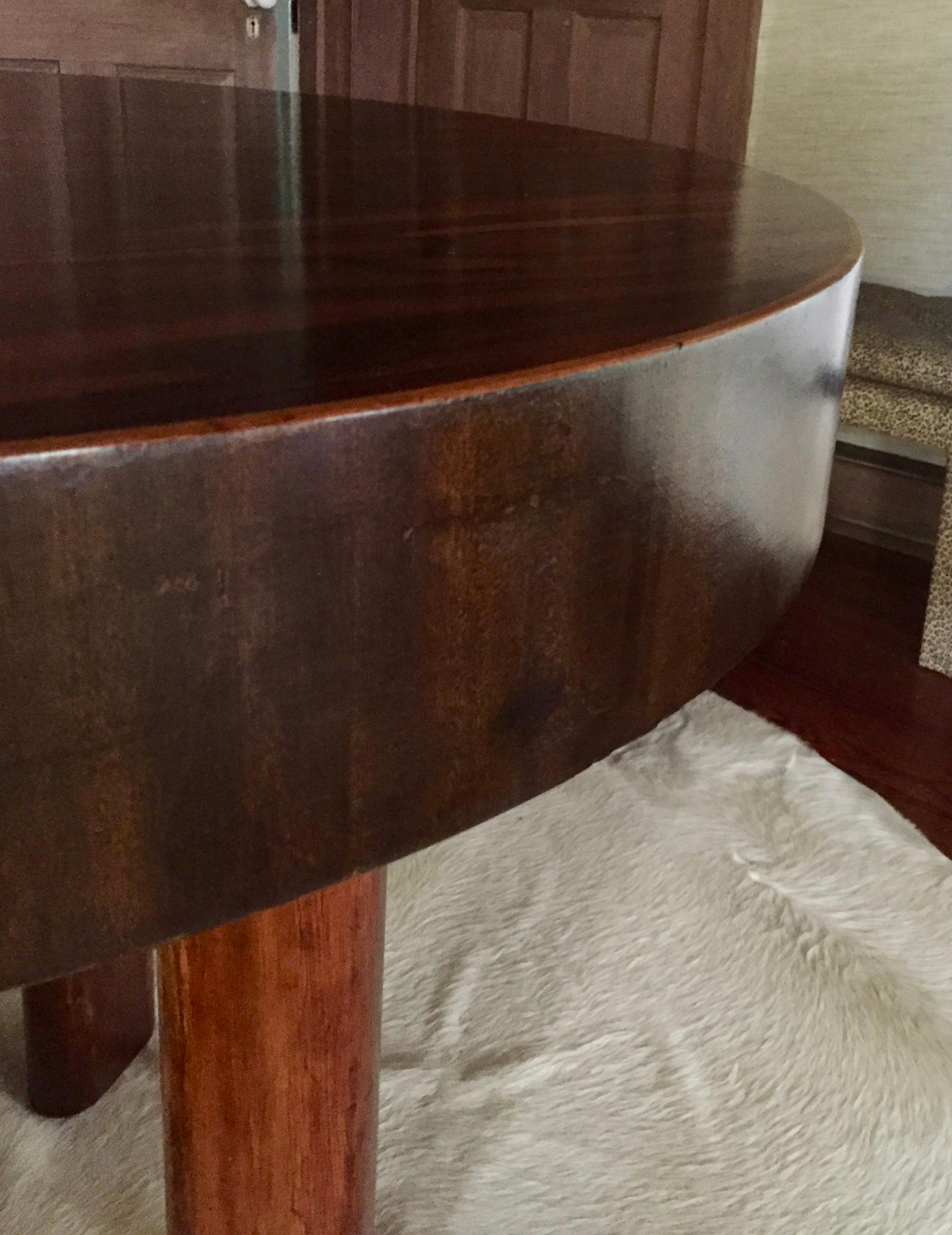 Art Deco Rosewood Centre/Dining Table In Good Condition For Sale In Quogue, NY