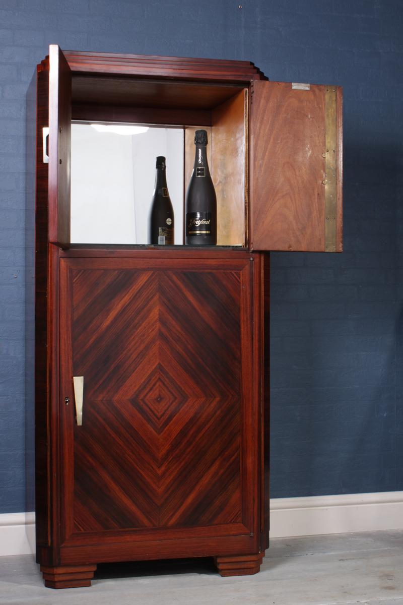 Art Deco Rosewood Cocktail Cabinet 1