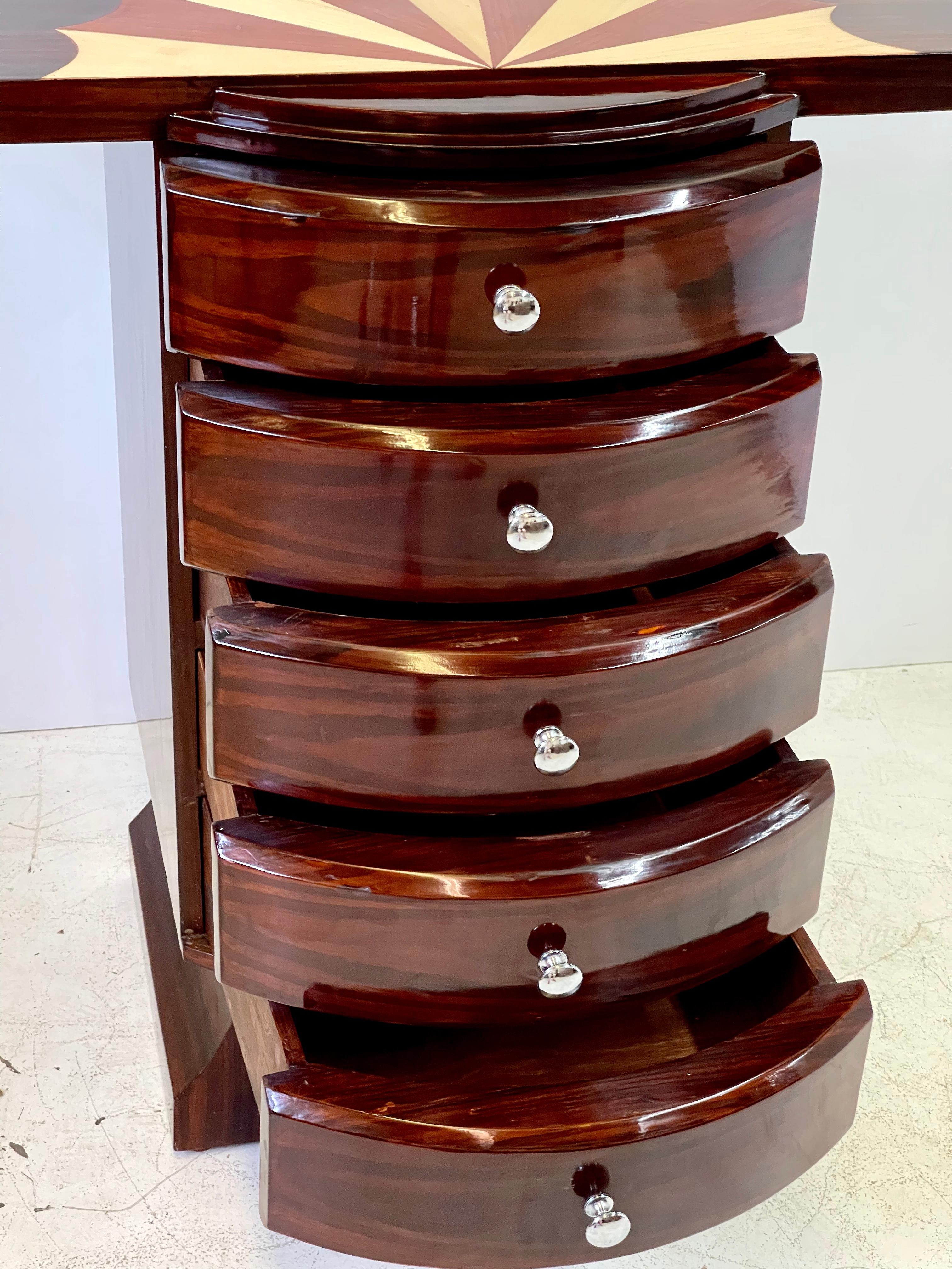 Art Deco Rosewood Console Table 6
