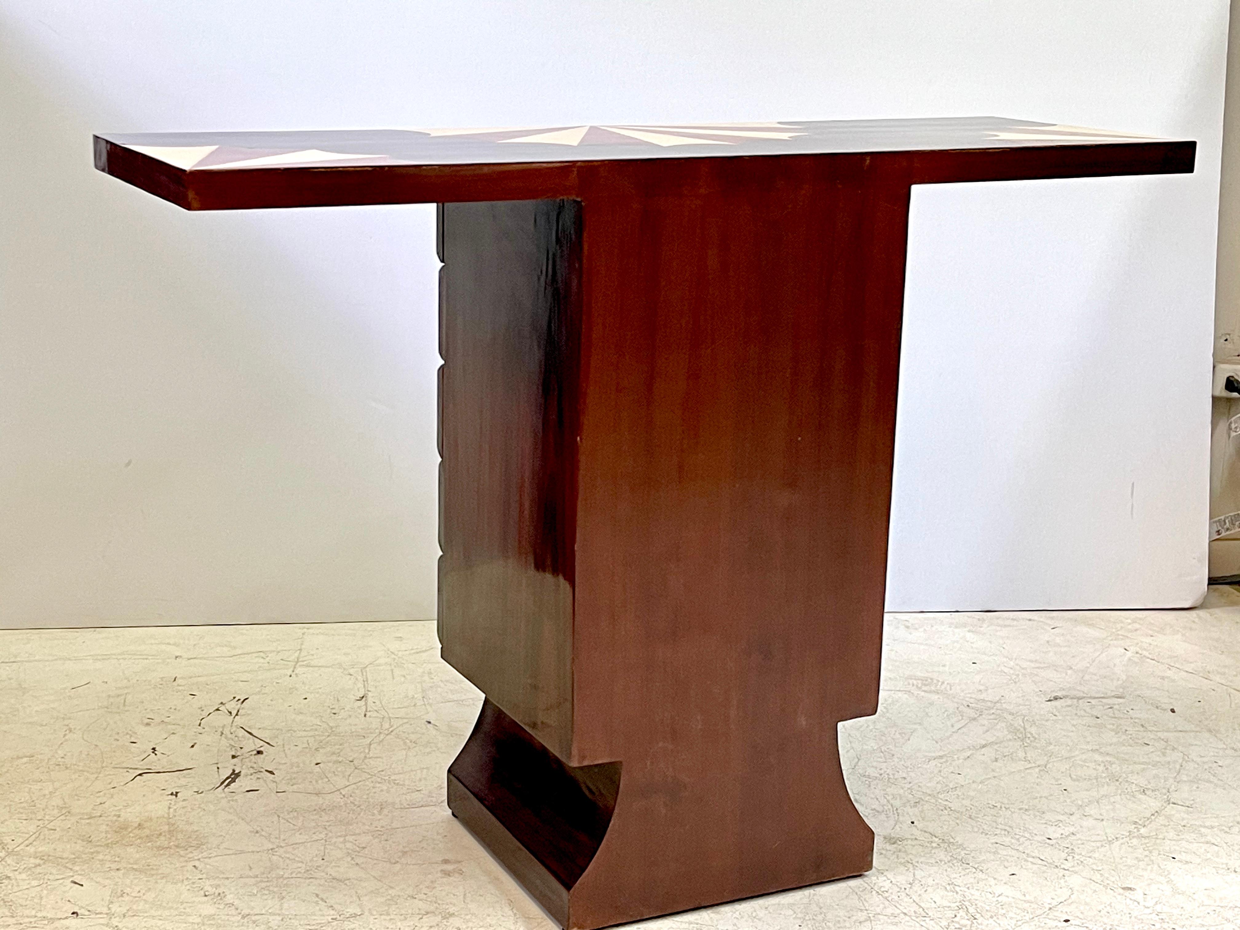 20th Century Art Deco Rosewood Console Table