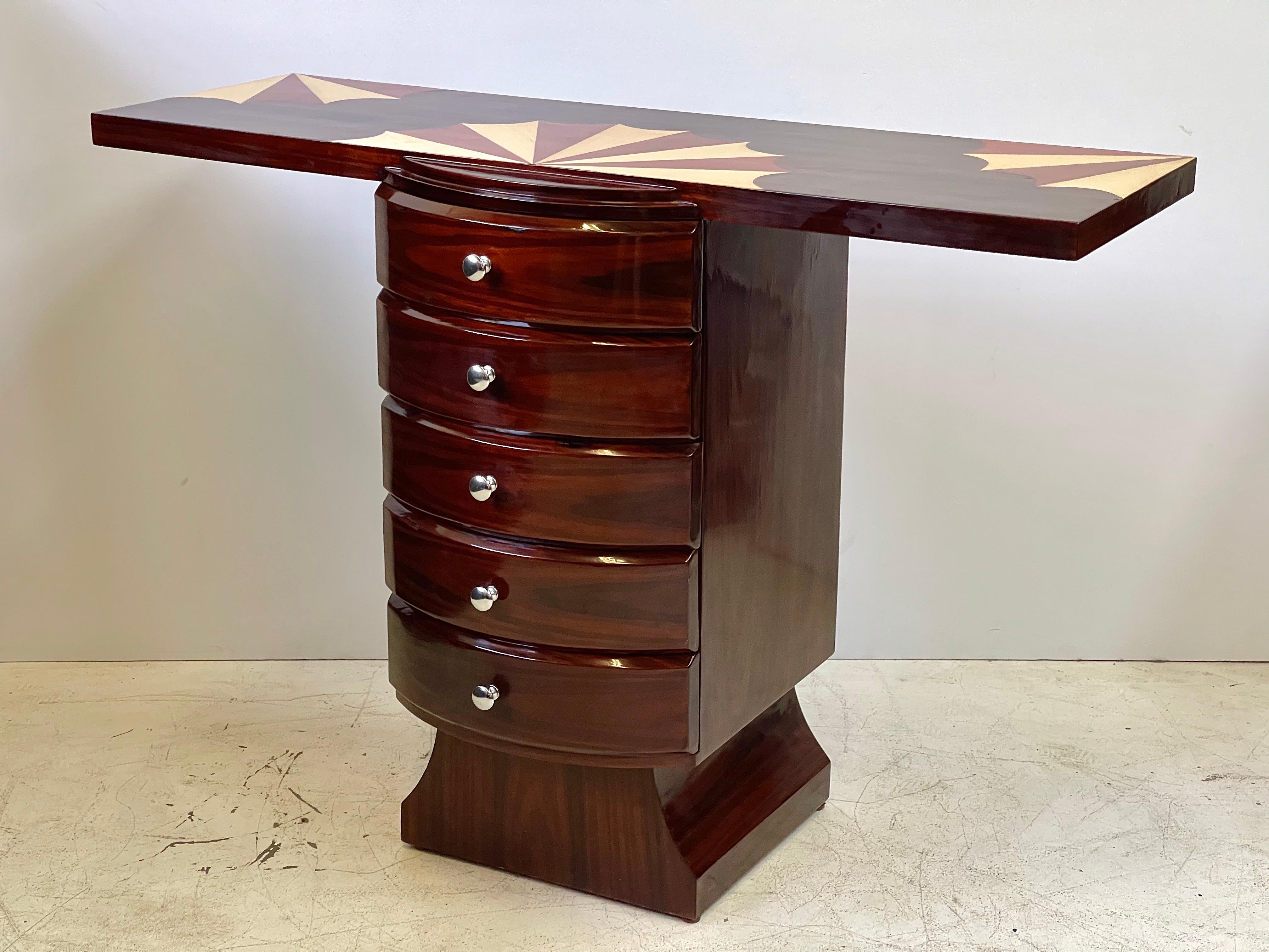 Art Deco Rosewood Console Table 3