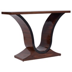 Art Deco Rosewood Console Table
