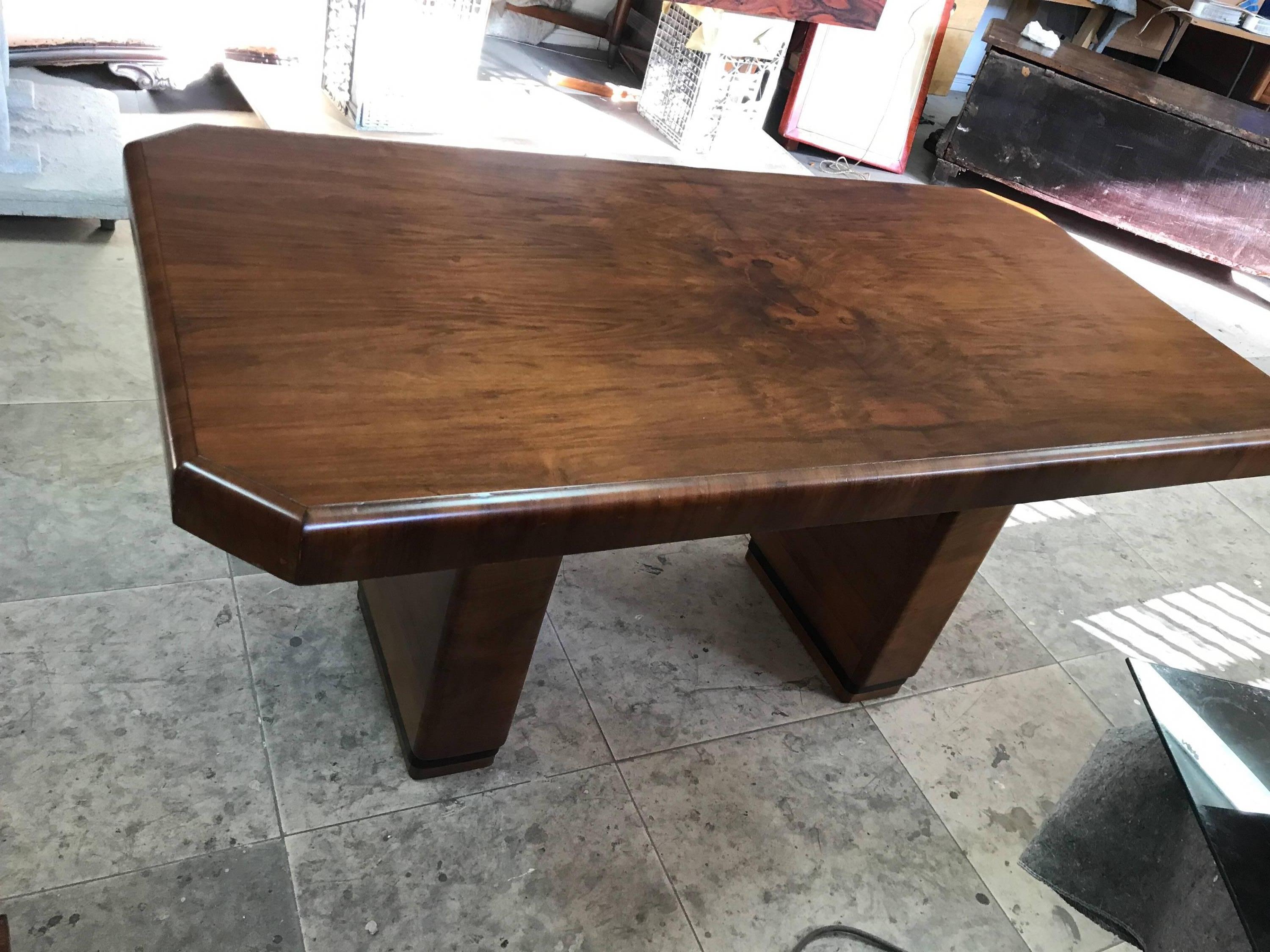 Veneer Rosewood Art Deco Desk or Console Table