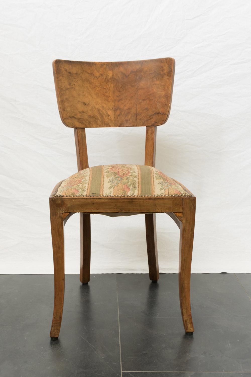 Art Deco Rosewood Dining Chairs, 1930s, Set of 4 For Sale 4