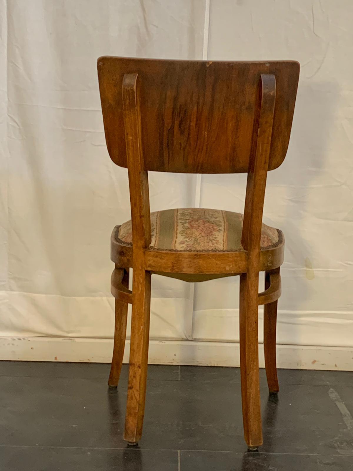 Chaises de salle à manger Art Déco en bois de rose, années 1930, lot de 4 en vente 4