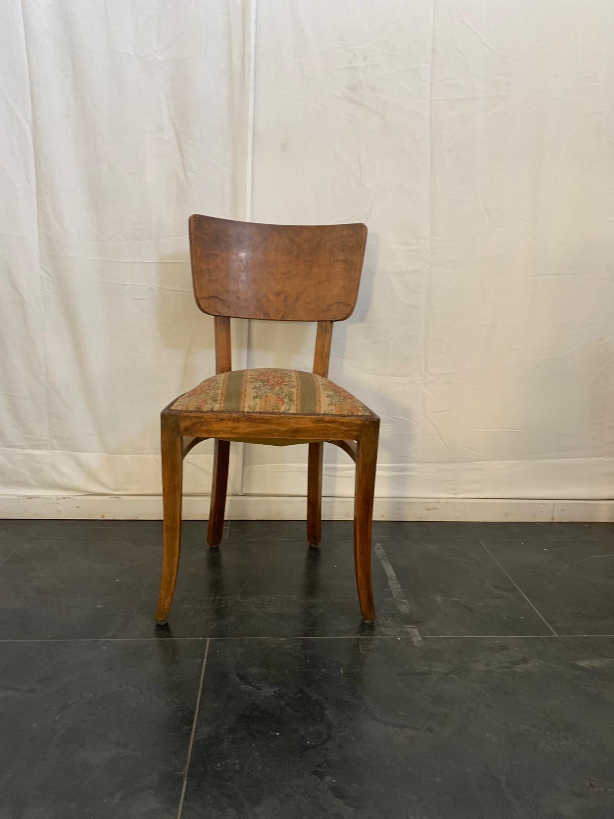 Art Deco Rosewood Dining Chairs, 1930s, Set of 4 For Sale 8