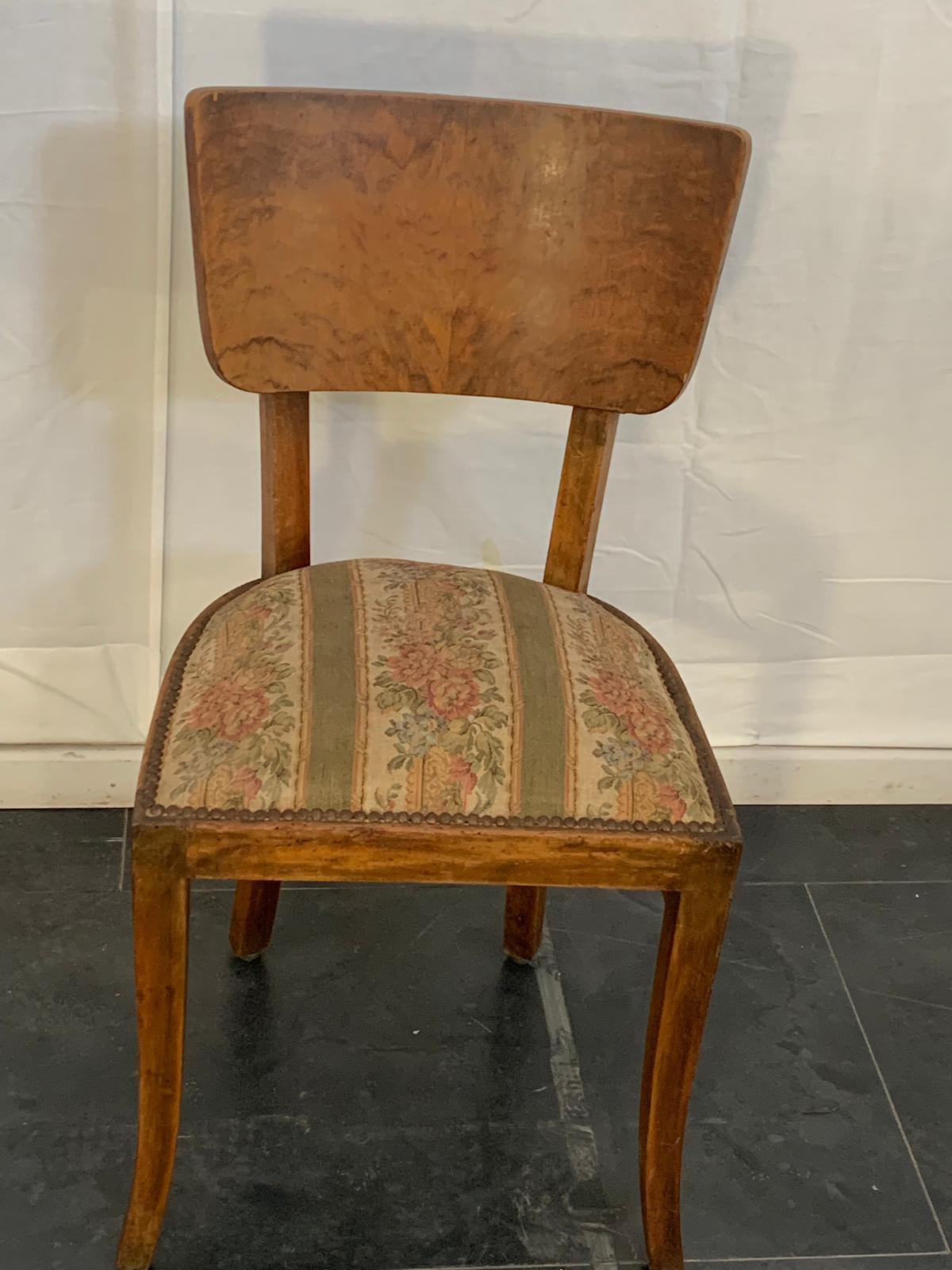 Art Deco Rosewood Dining Chairs, 1930s, Set of 4 For Sale 1
