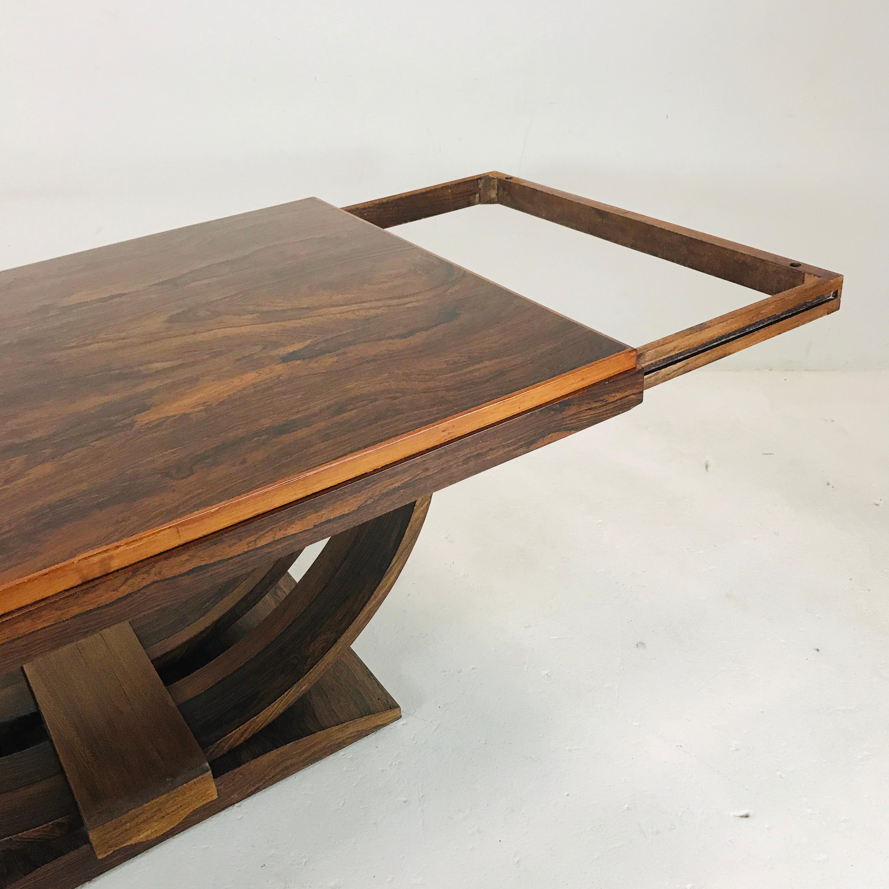 Art Deco Rosewood Dining Table 6