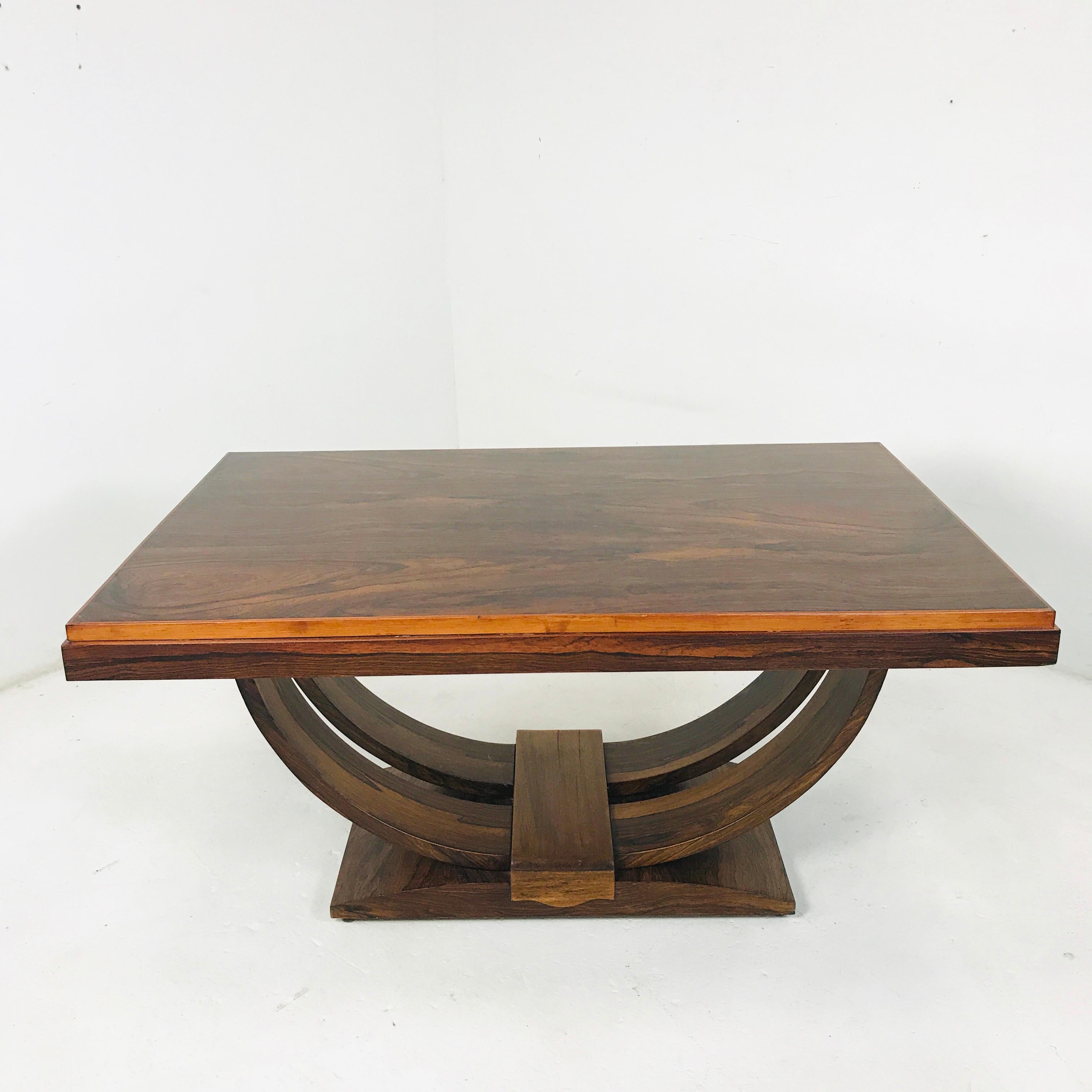 Art Deco Rosewood Dining Table 8