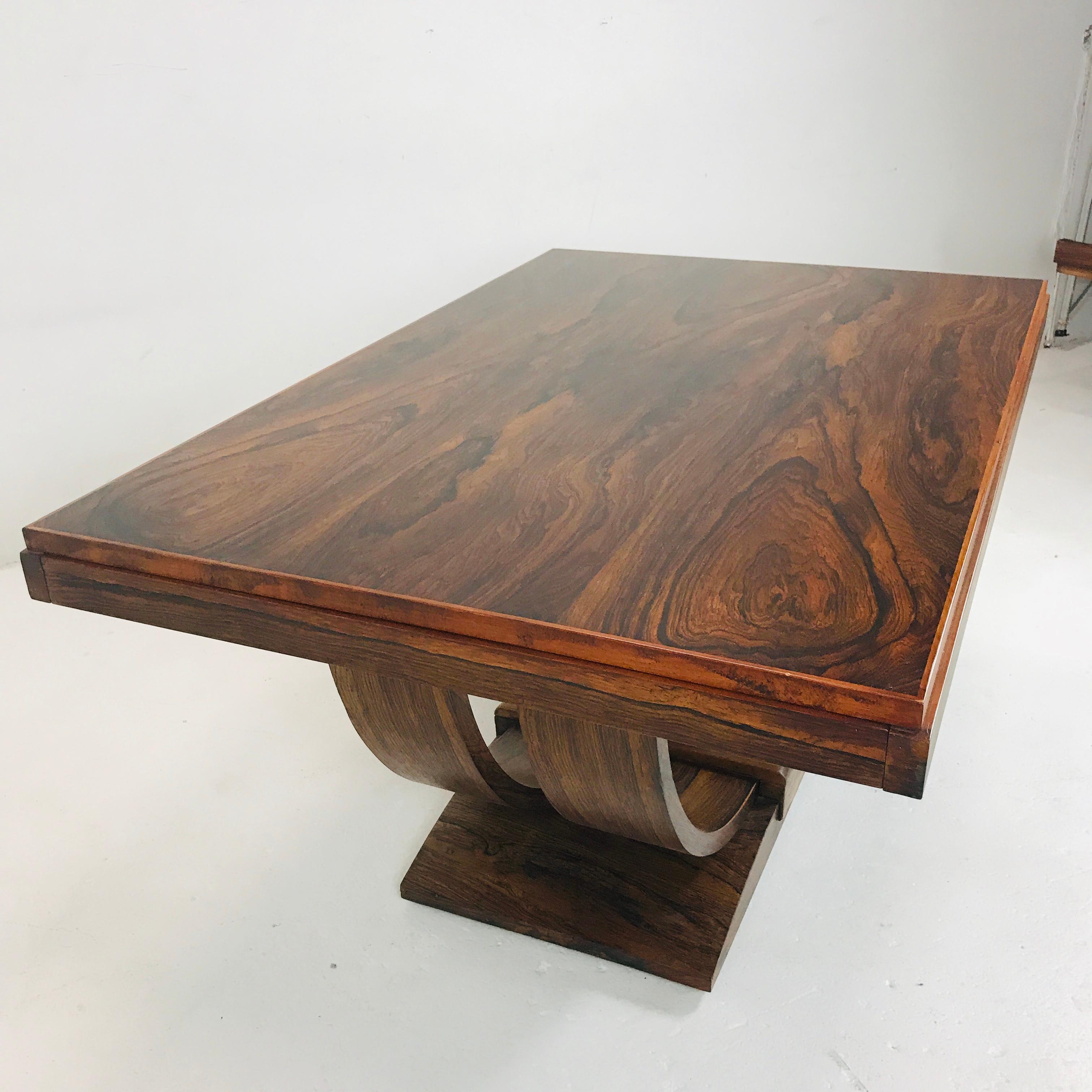Art Deco Rosewood Dining Table 10