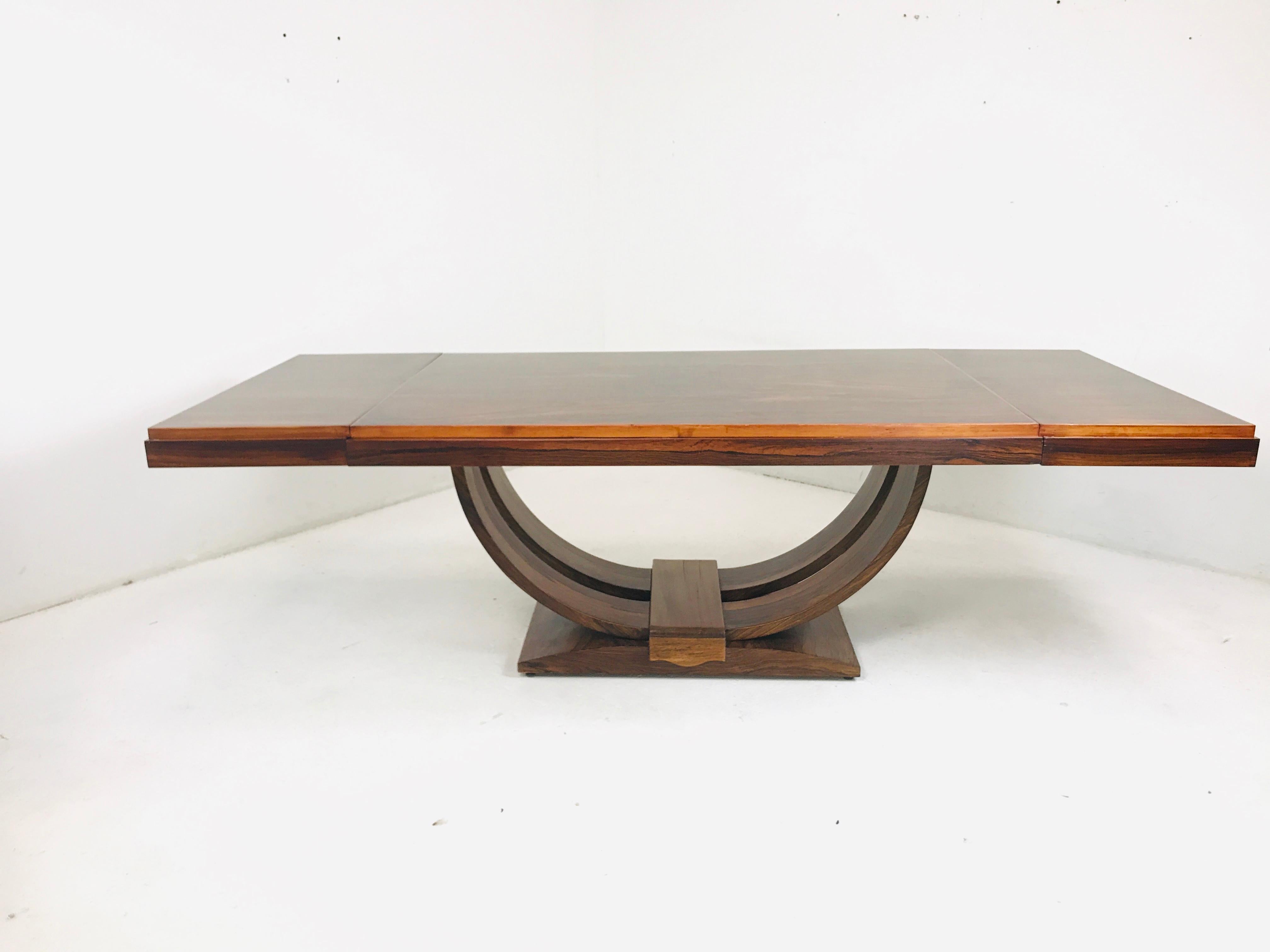 Art Deco Rosewood Dining Table 13