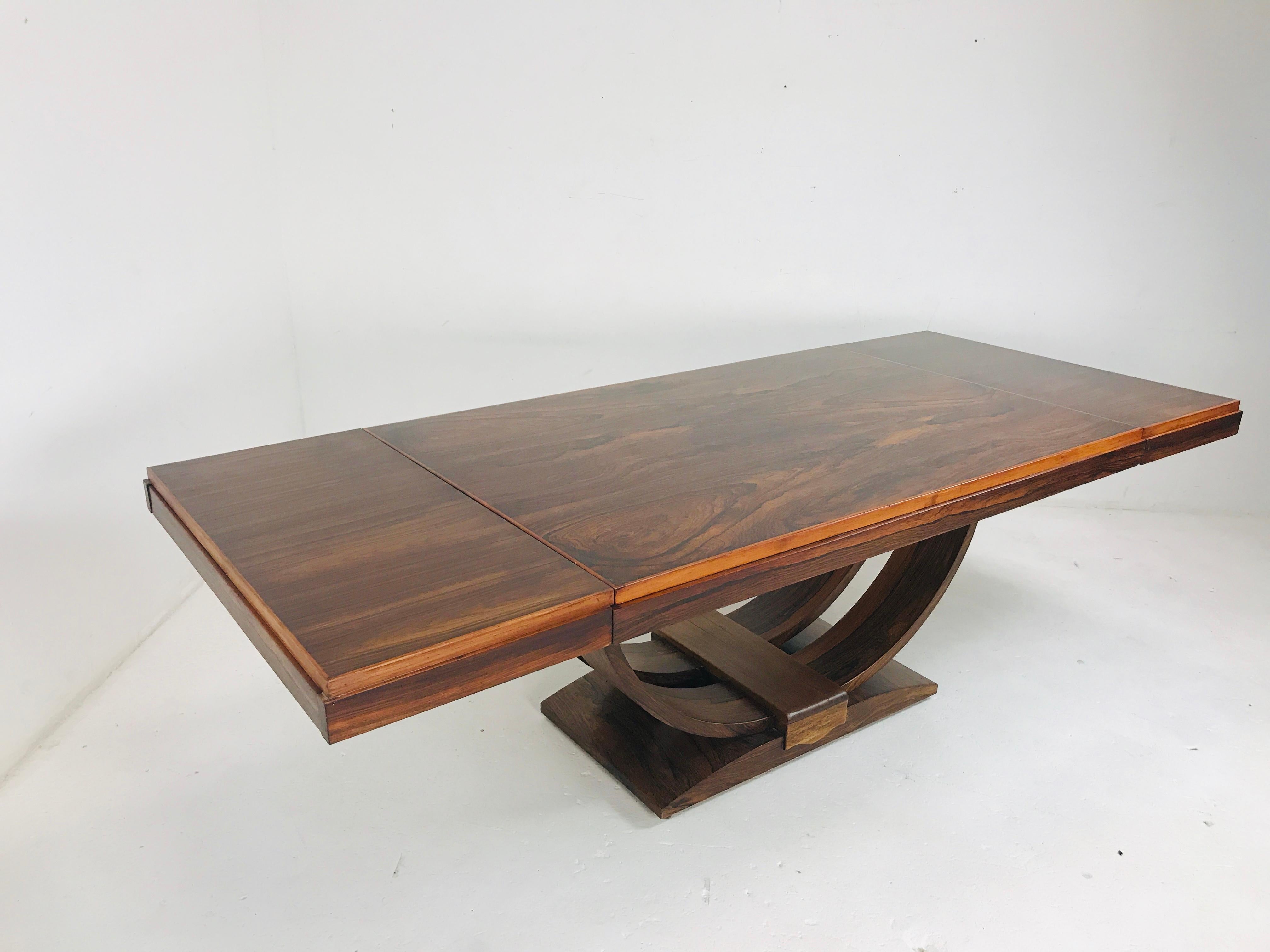 Art Deco Rosewood Dining Table 3