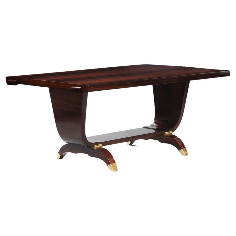 Art Deco Rosewood Dining Table For Sale