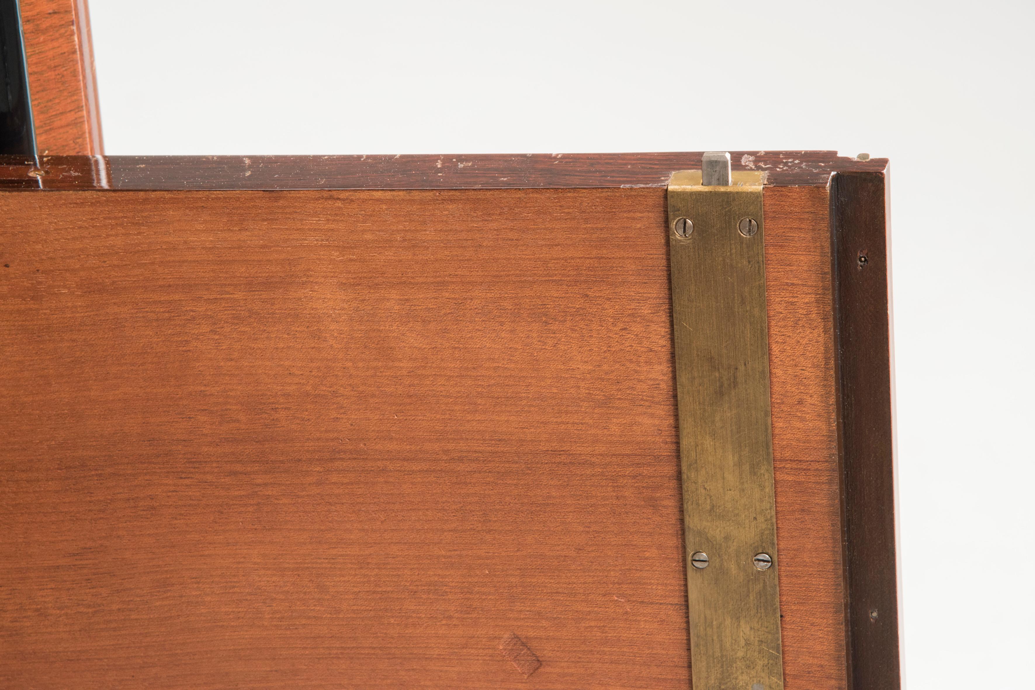 Art Deco Rosewood Drop Down Door Dry Cocktail Bar Cabinet, France, 1930s 2