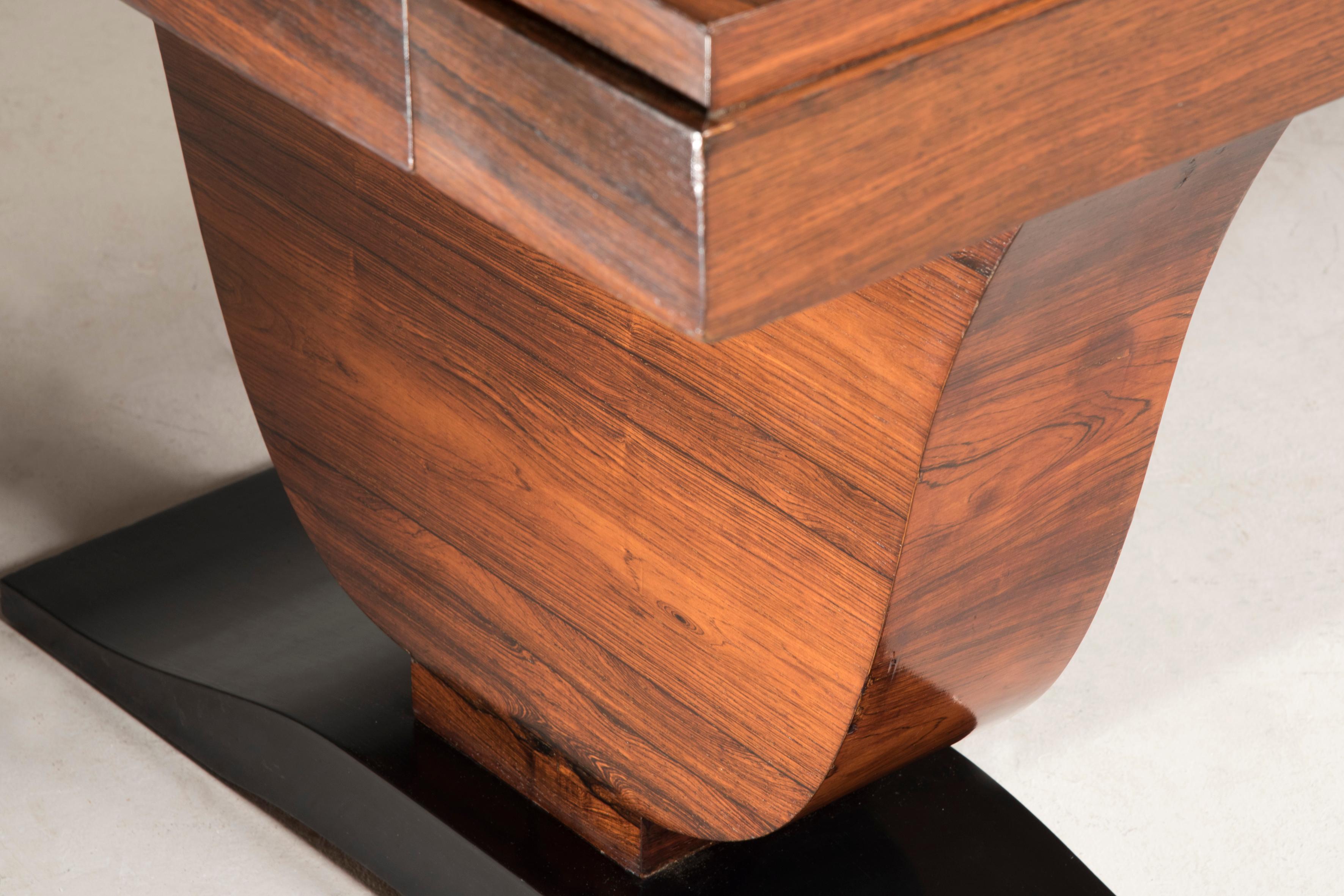 Art Deco Rosewood Extendable Rectangular Table 3