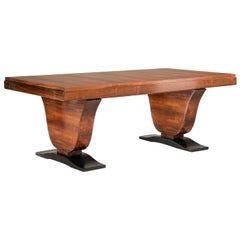 Art Deco Rosewood Extendable Rectangular Table