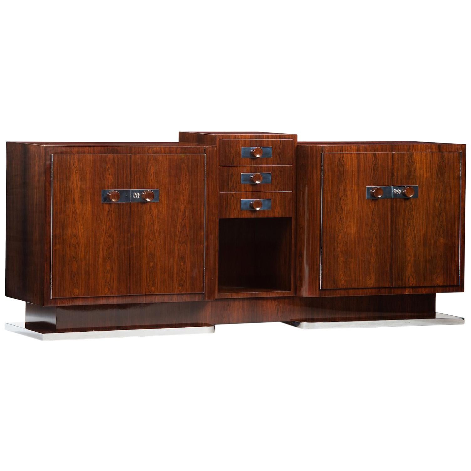 Art Deco Rosewood French Sideboard