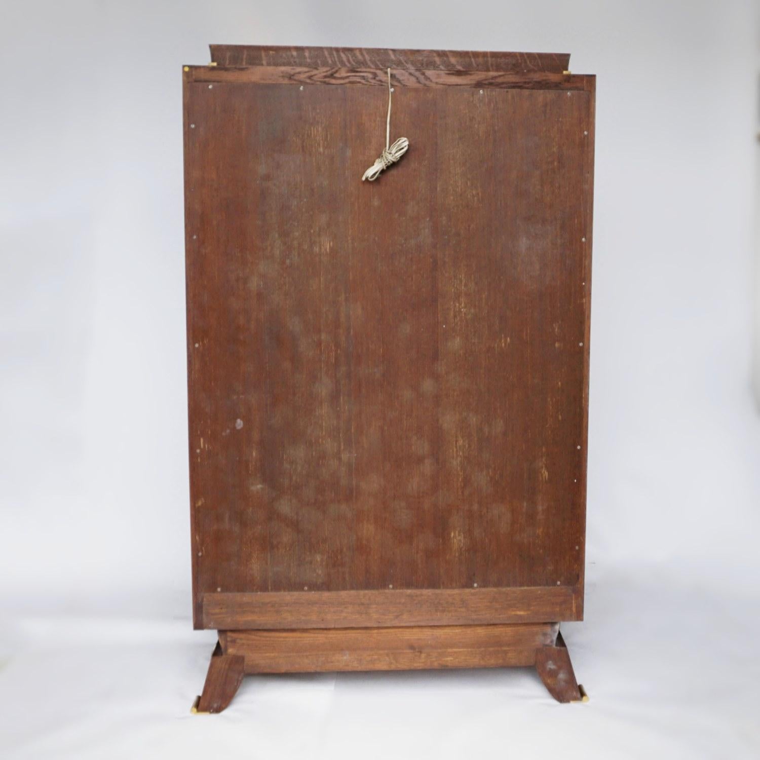 Art Deco Rosewood Marquetry Cocktail Cabinet by Jules Leleu 14