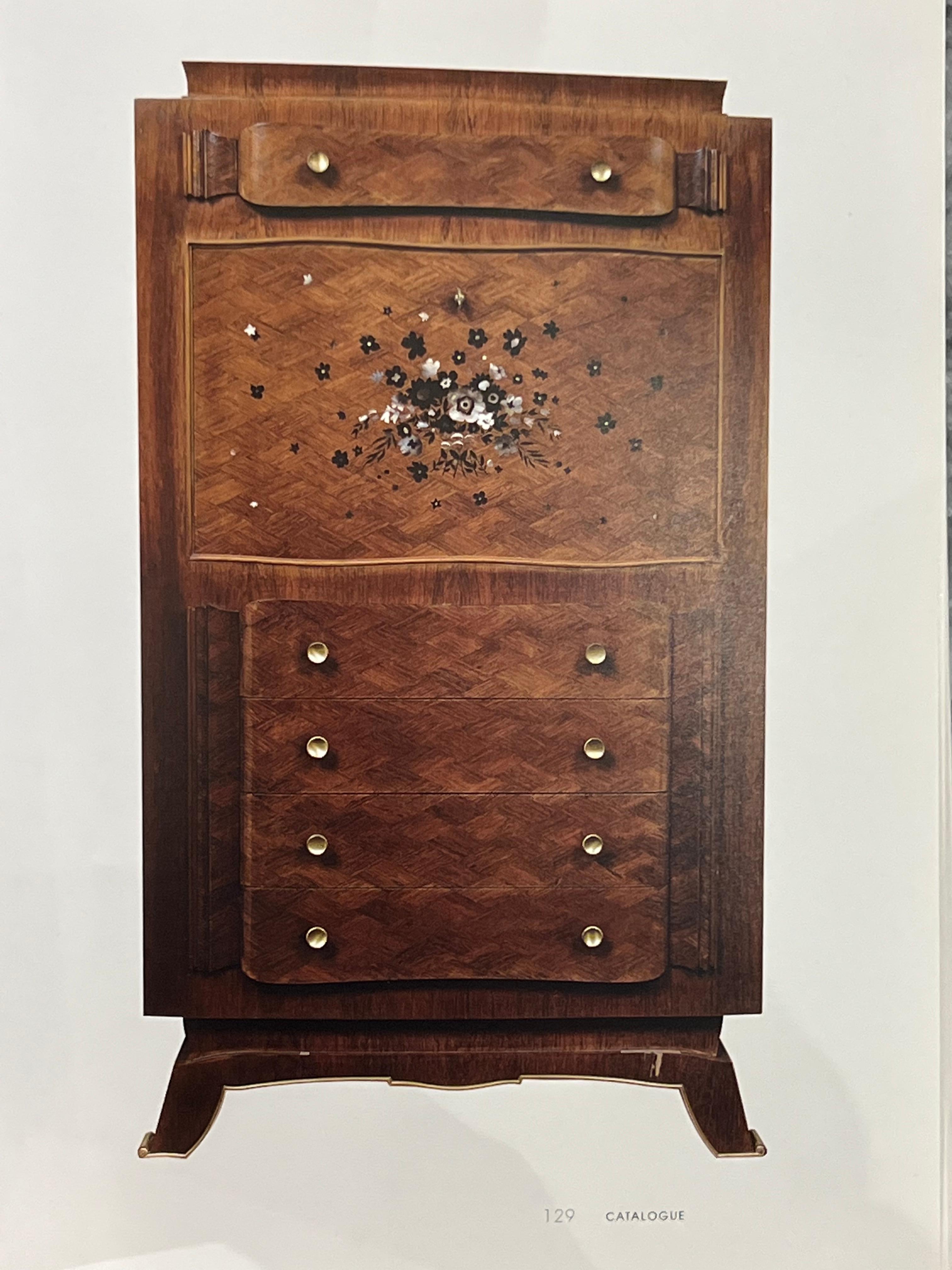 Art Deco Rosewood Secretaire by Jules Leleu For Sale 3