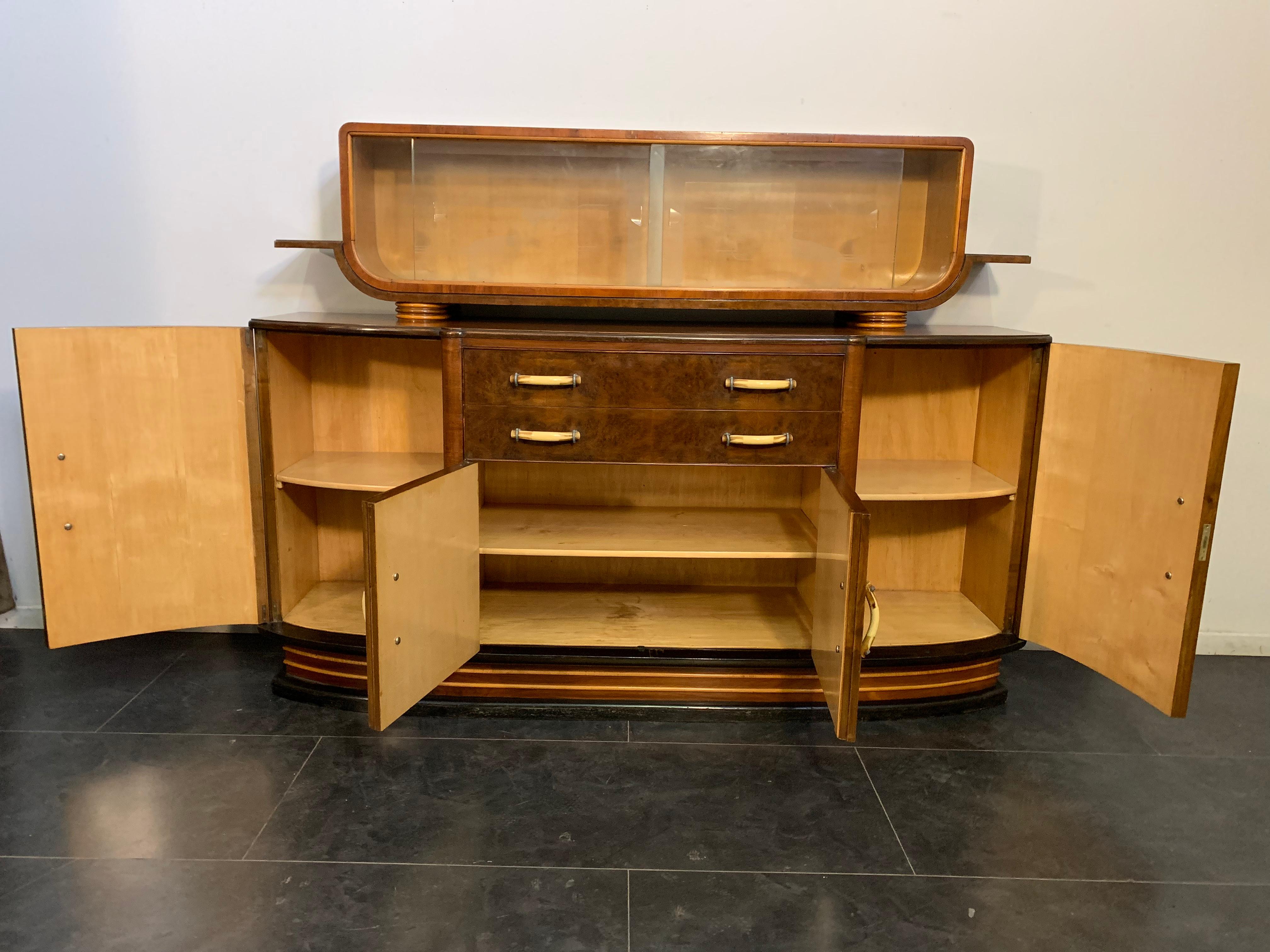 Mid-20th Century Art Deco Rosewood Sideboard, 1930s For Sale