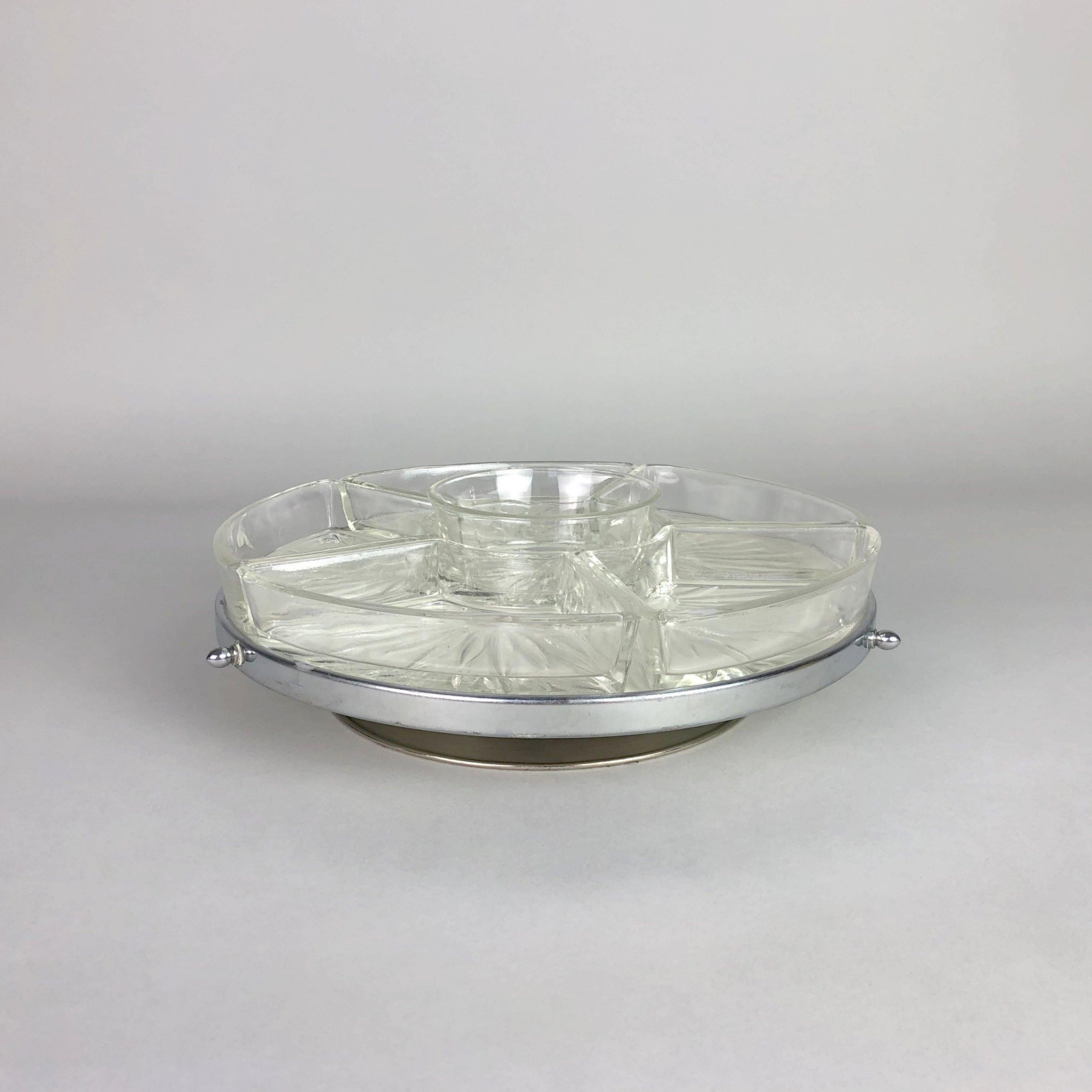 Art Deco Rotating Tray Lazy Susan, 1930's For Sale 4