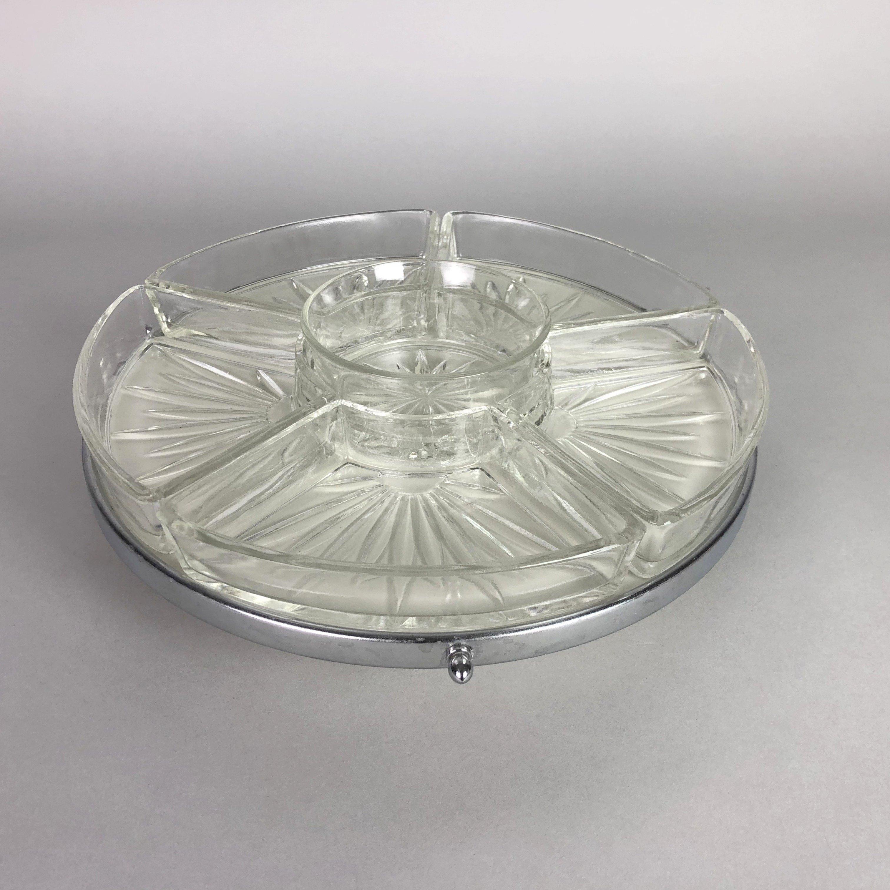 Art Deco Rotating Tray Lazy Susan, 1930's For Sale 3