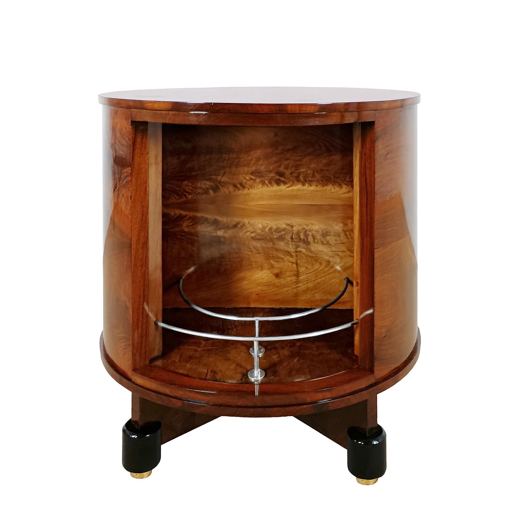 Art Deco round bar unit - Italy 1930 In Good Condition For Sale In Girona, ES