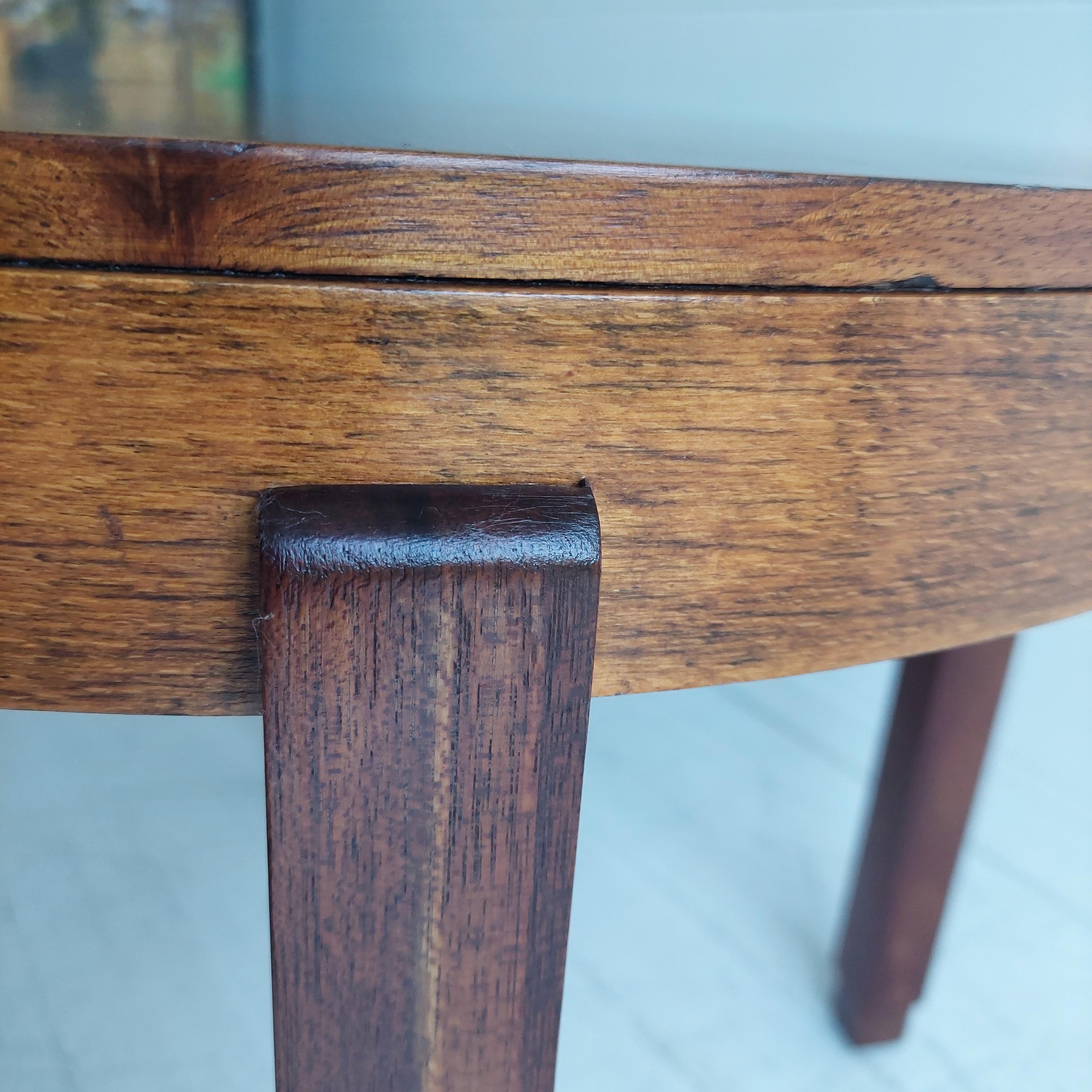 Art Deco Round Circular walnut Coffe / Side / Lamp Table, 1930s 4