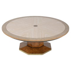 Art Deco Round Marble Coffee Table