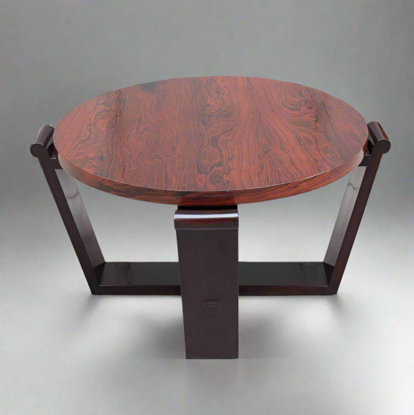 Art Deco Round Coffee/Cocktail Table France In Good Condition For Sale In New York, NY