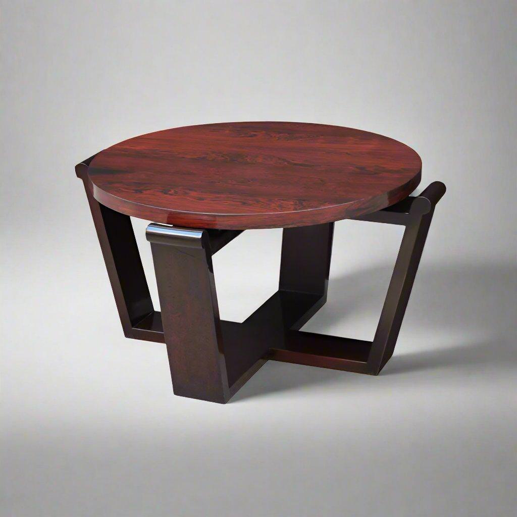Mid-20th Century Art Deco Round Coffee/Cocktail Table France For Sale