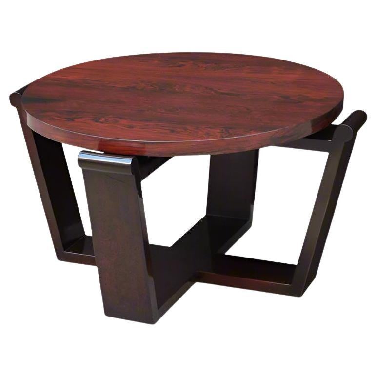 Art Deco Round Coffee/Cocktail Table France For Sale