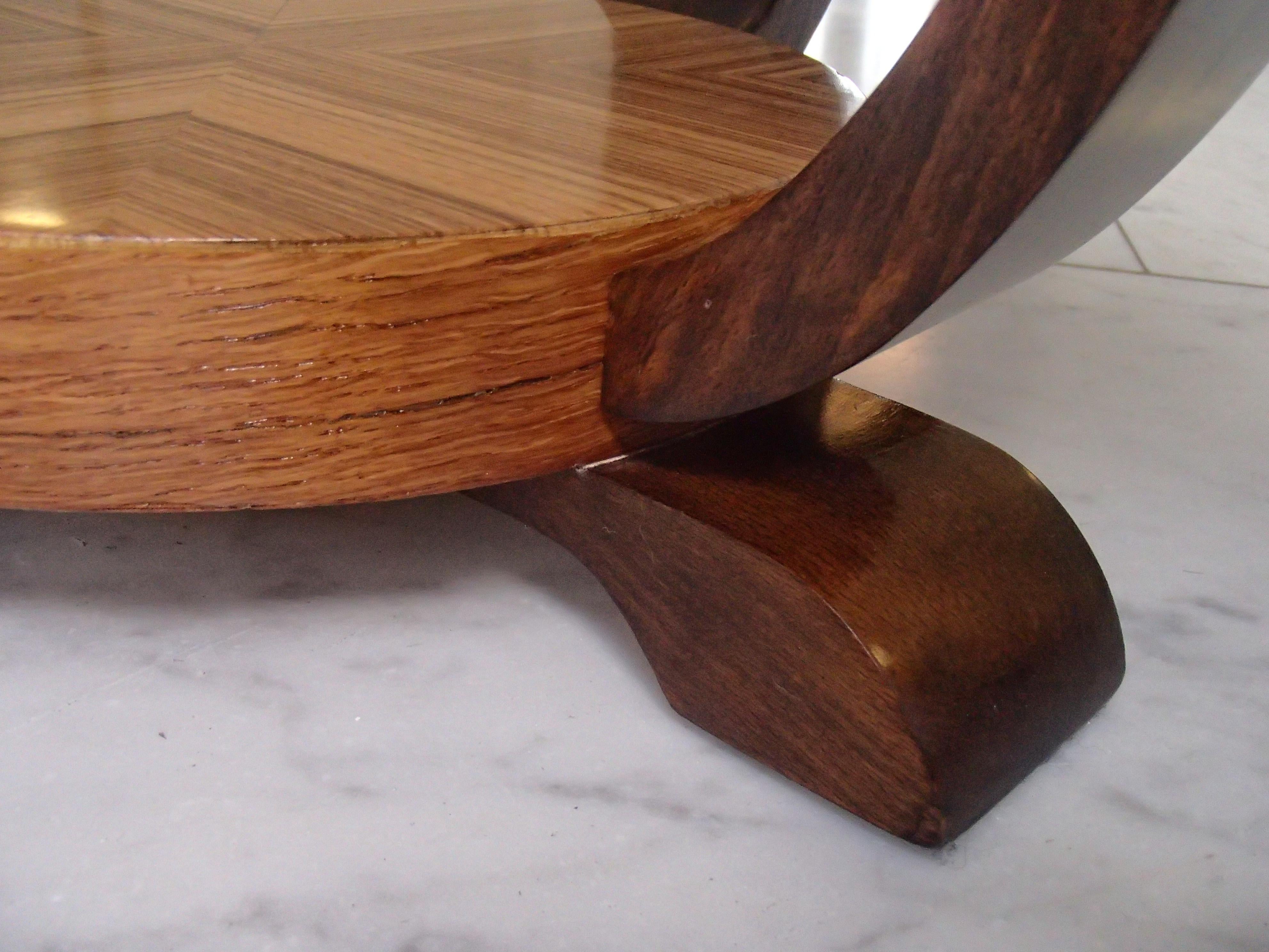 zebrano coffee table