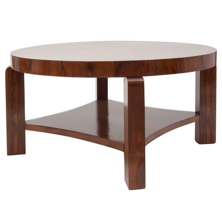 Mesa de centro redonda Art Déco Art Decó en venta
