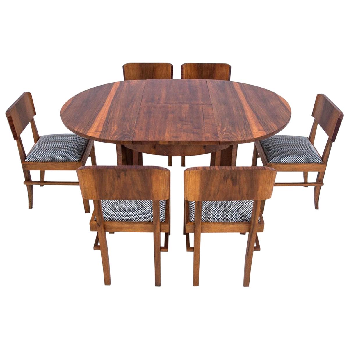 Art Deco Round Dining Set