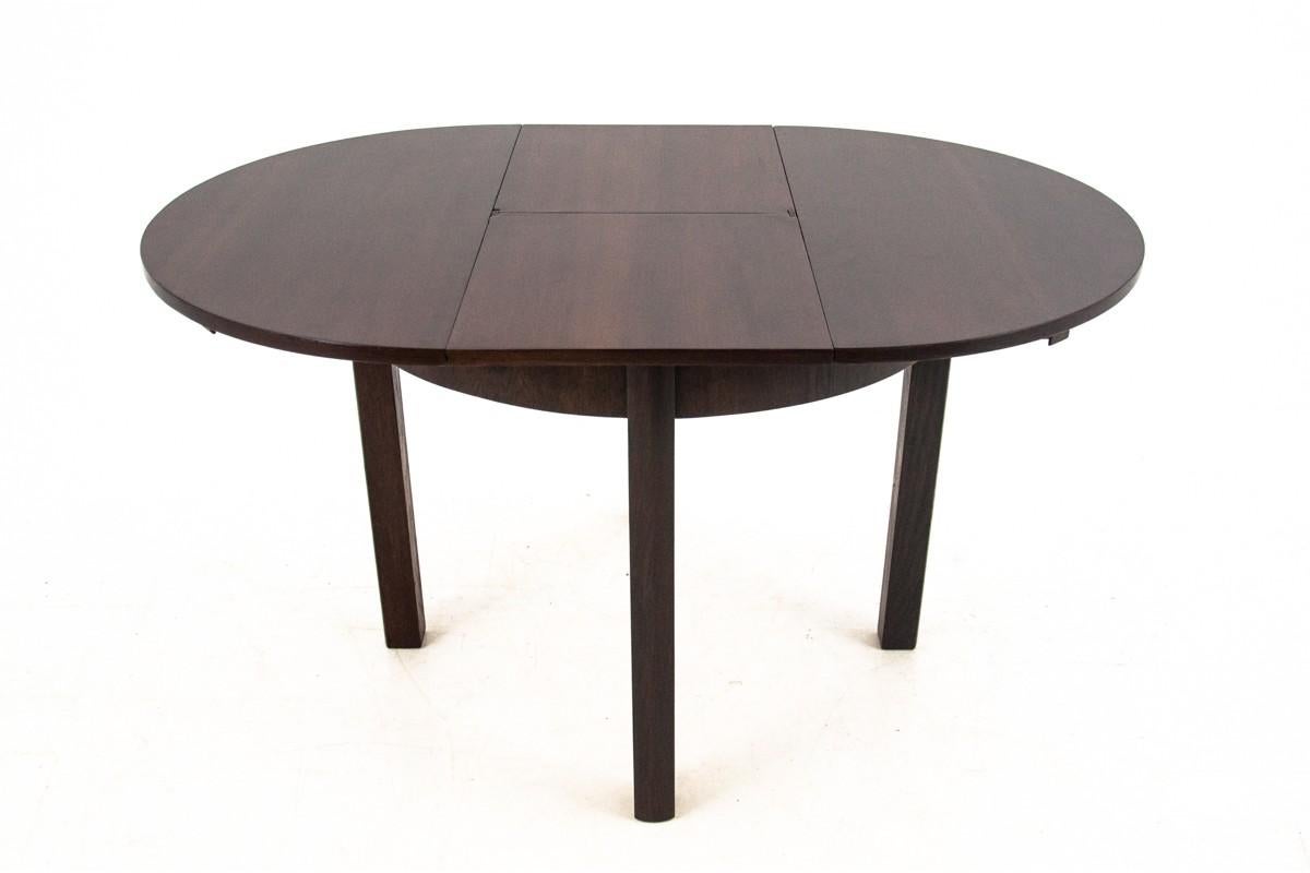 Art Deco Round Dining Table In Good Condition In Chorzów, PL