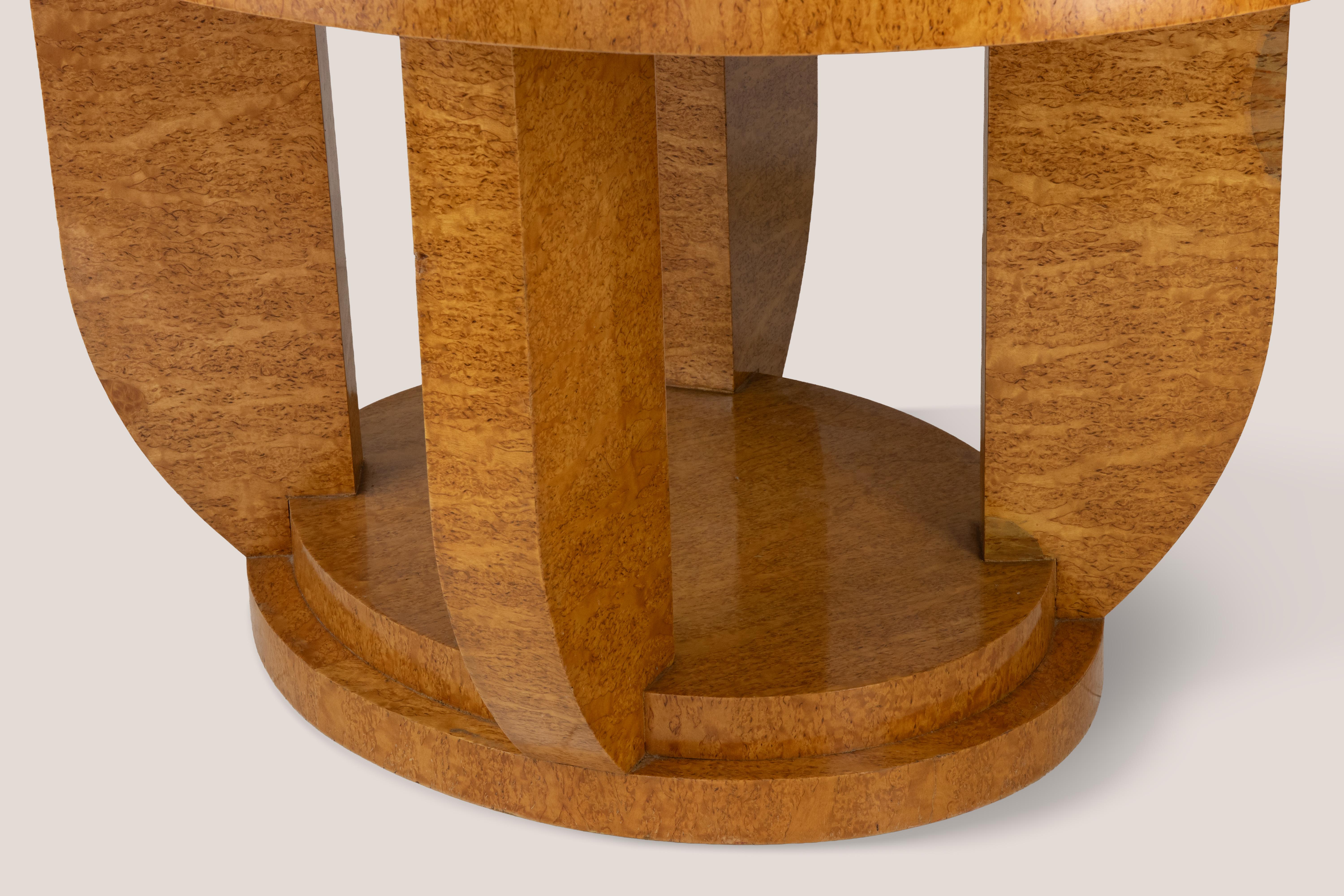 Mid-20th Century Art Déco Round Dining Table For Sale