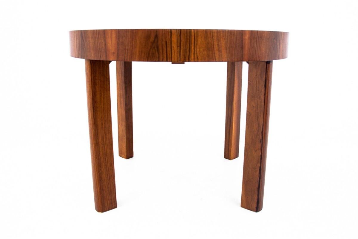 Art Deco Round Dining Table, Poland, 1940s, After Renovation 4