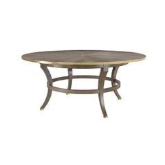Art Deco Round Dining Table, Sycamore