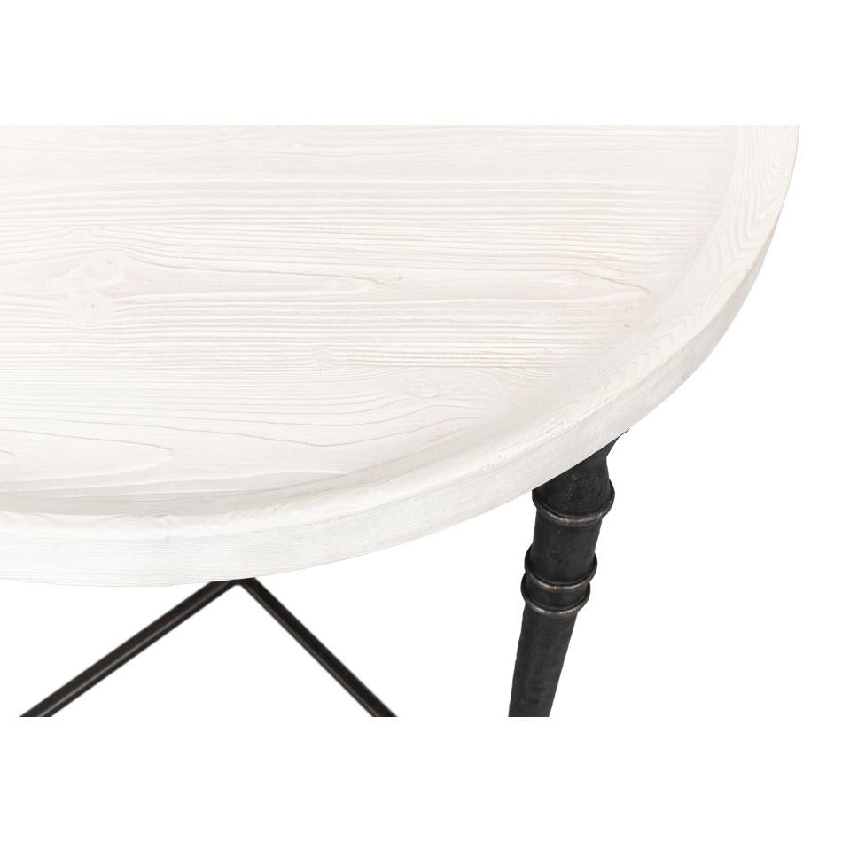 Table d'extrémité ronde Art déco en vente 4