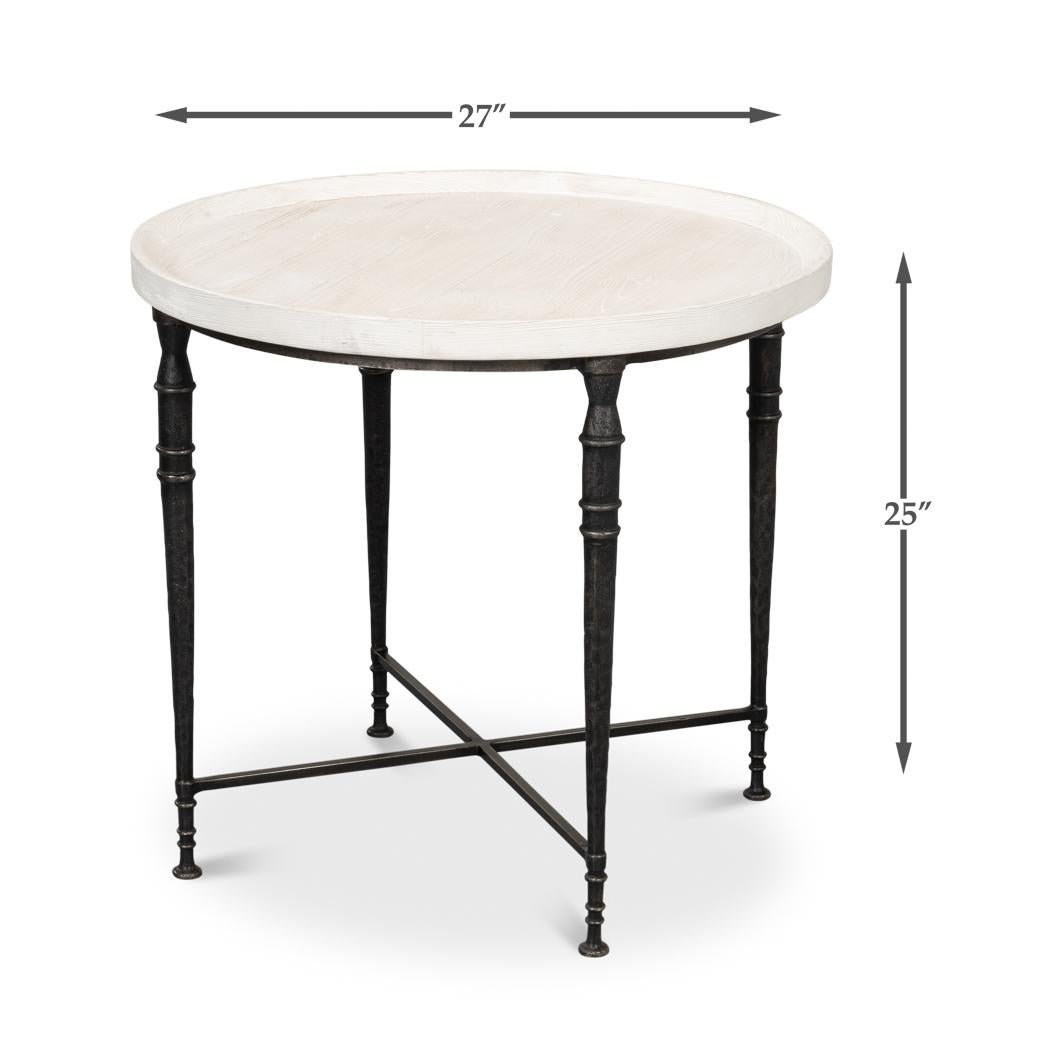Table d'extrémité ronde Art déco en vente 6