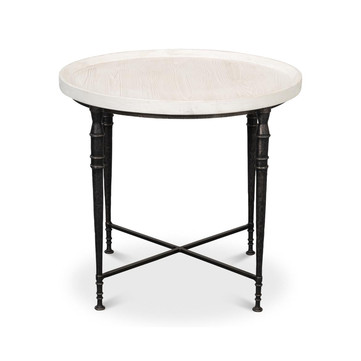 Table d'extrémité ronde Art déco Neuf - En vente à Westwood, NJ