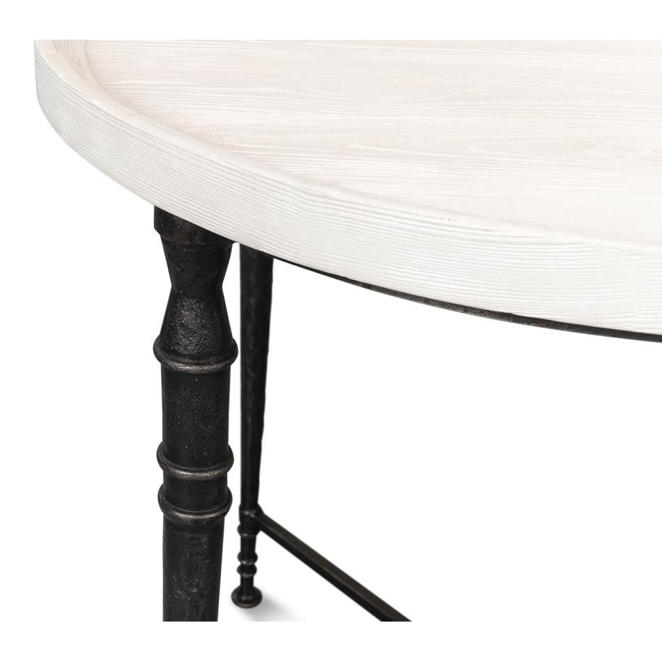 Table d'extrémité ronde Art déco en vente 1