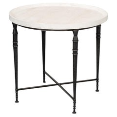 Runder Art Deco Beistelltisch