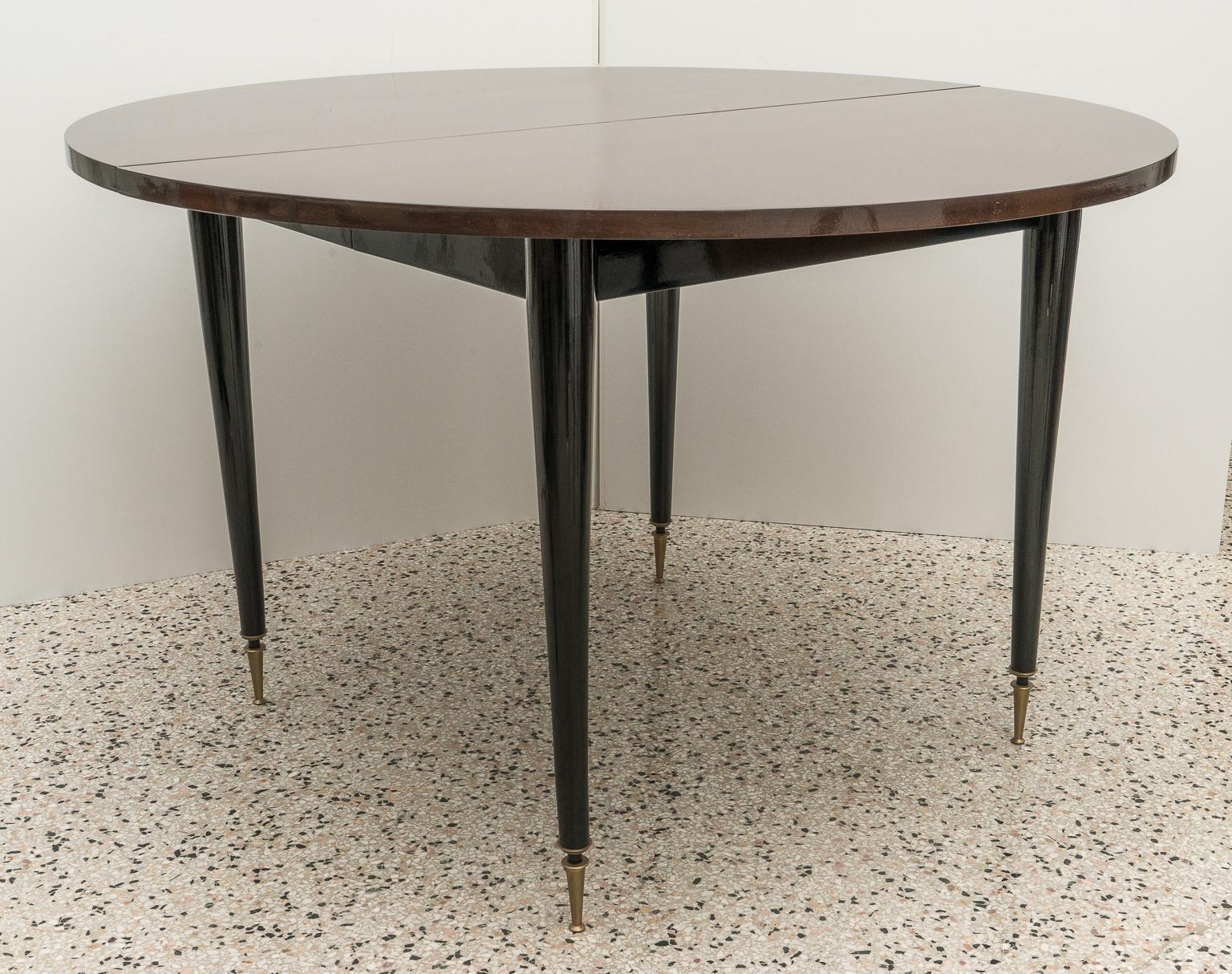 20th Century French Art Deco Moderne Round Dining Table