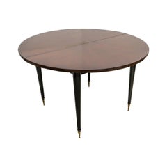 French Art Deco Moderne Round Dining Table