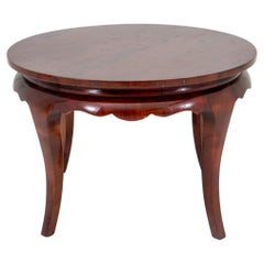 Used Art Deco Round Mahogany Low Table